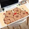Mauspad Süßes Capybara Büro Schreibtischmatten Glatt Großes Gaming-Zubehör Verriegelte Kante Verschleißfeste Mousepads Spiel Laptop Schreibtischmatte
