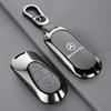 GLC GLB Zinc Alloy Leather Car Remote Key Case Fob Cover Chain For Mercedes Benz 2022 C S Class W206 W223 S350 C260 C300 S400 S