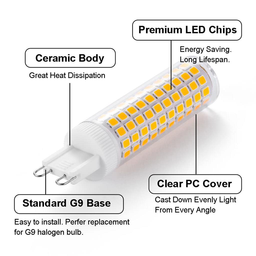 18W 124LEDs LED Corn Light Bulb Lighting Cool/Warm White Headlight G9 Ceiling Lights Bright SMD2835 Decor Room AC110V/220V Bulbs
