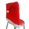 6pcs Christmas Chair Cover Santa Claus Cap Chaircase Red Hat Chair Covering