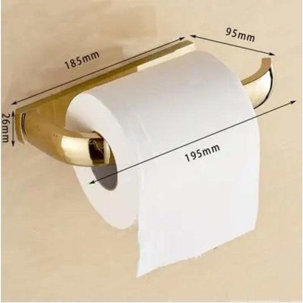 

Золоті аксесуари для ванної кімнати Набір фурнітури для ванної Полиця для рушників Стійка для рушників Тримач для паперу Гачок для тканини