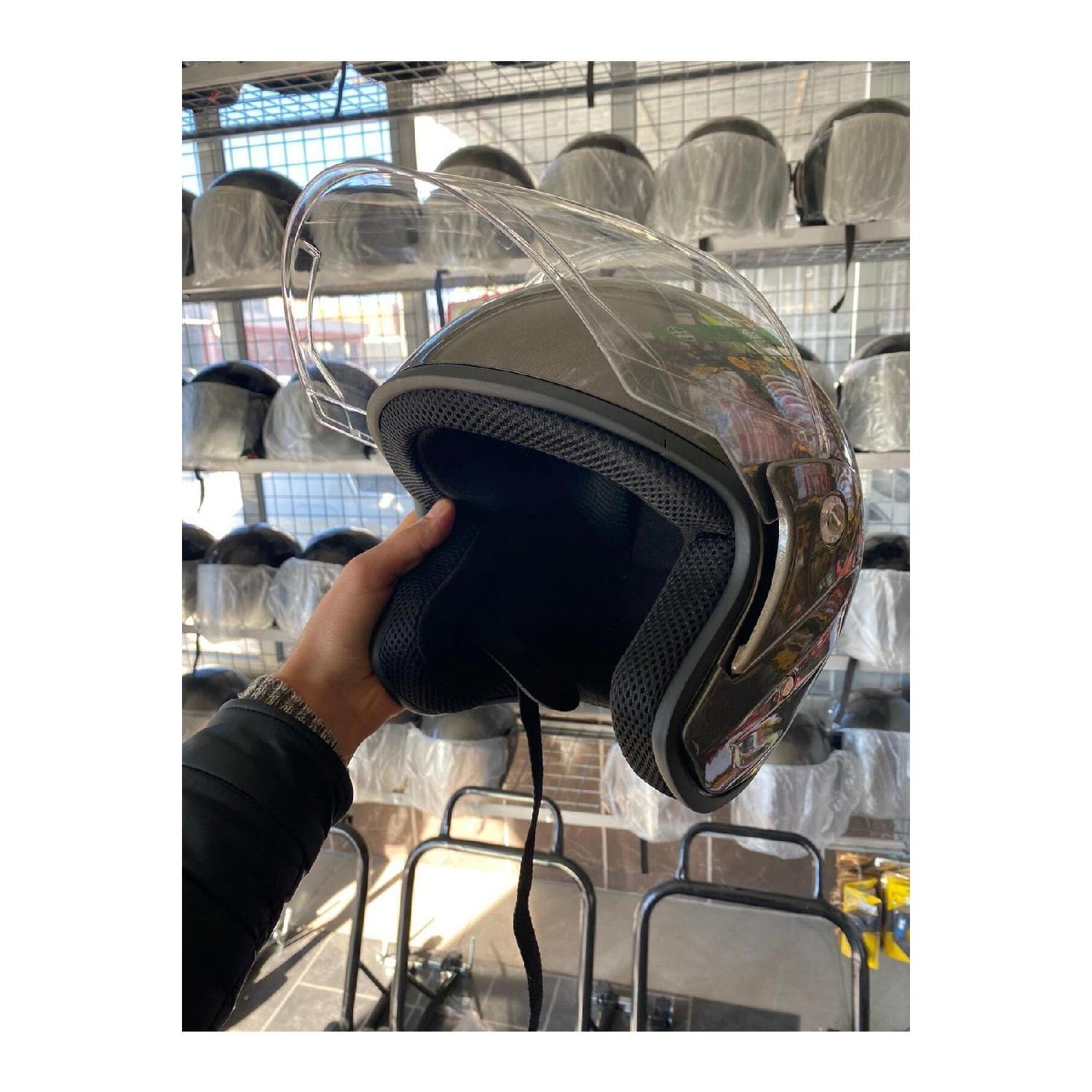 

Мотоциклетный шлем, полусертифицированный ECE, продукт 1-го класса, дымчатый серый