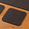 Chinese Style High-End Retro Leather Non-Slip Coaster for Water, Whiskey, and Tea Cups.