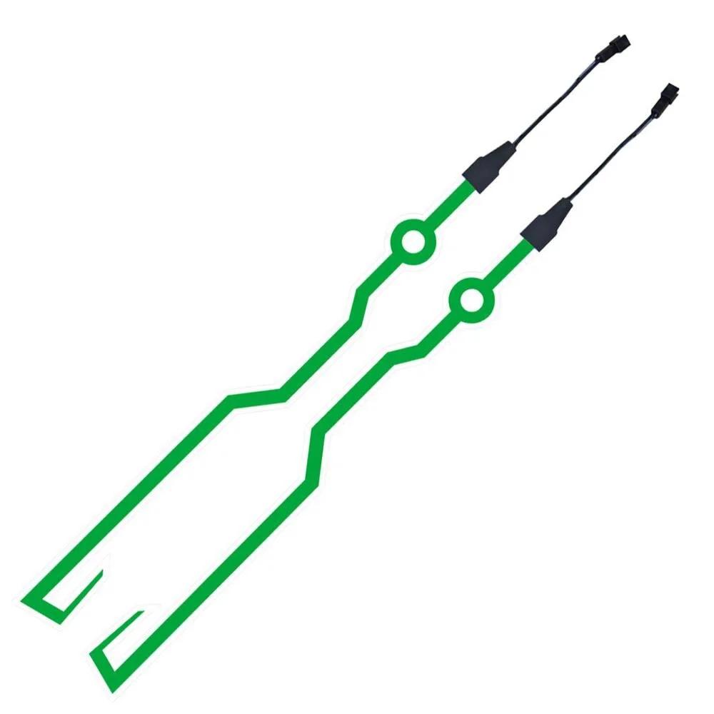 Велосипедный мотоциклетный шлем, светодиодный холодный свет, самоклеящаяся светоотражающая светящаяся наклейка, модифицированная водонепроницаемая наклейка army green