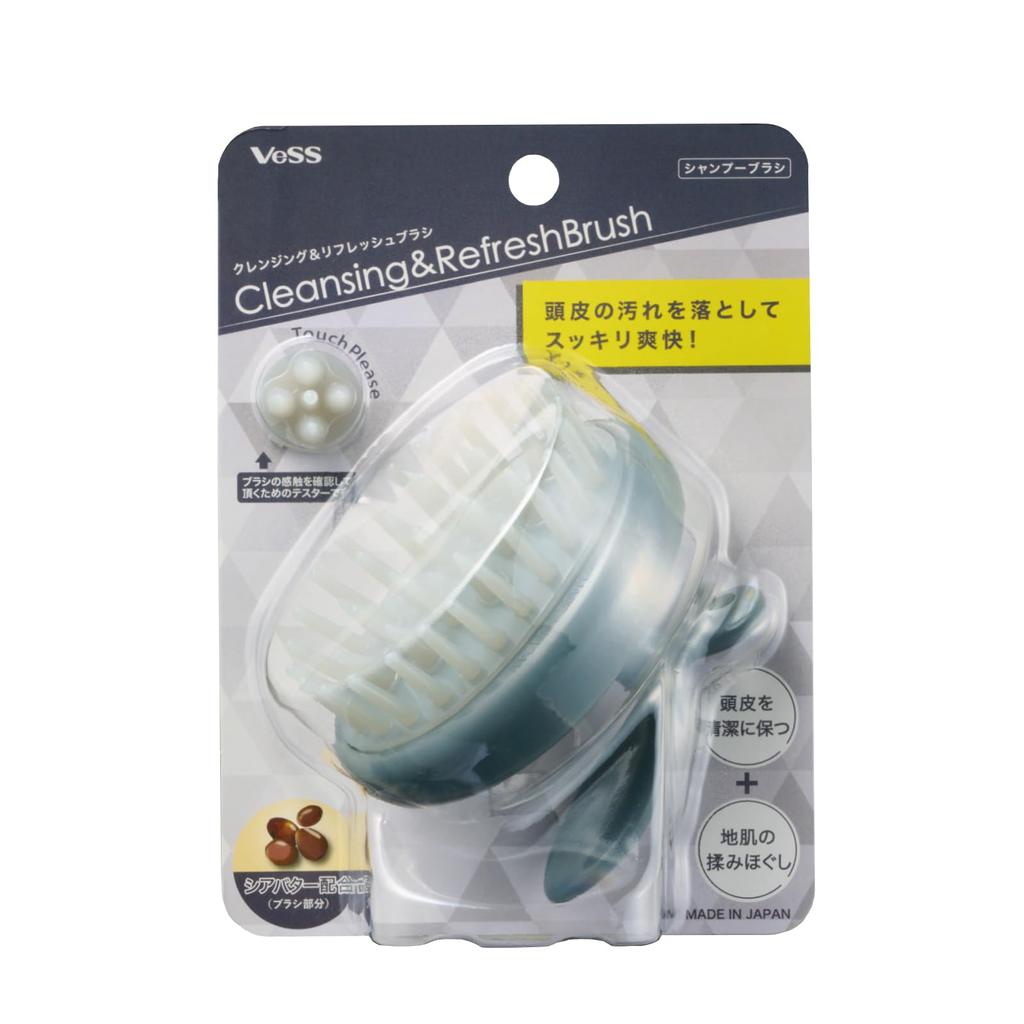 VESS in Shampoo Brush Made by a Professional Brush Contains Moisturizing Shea Soft Cleansing Refreshing Brush [Made Japan] Long-Established
