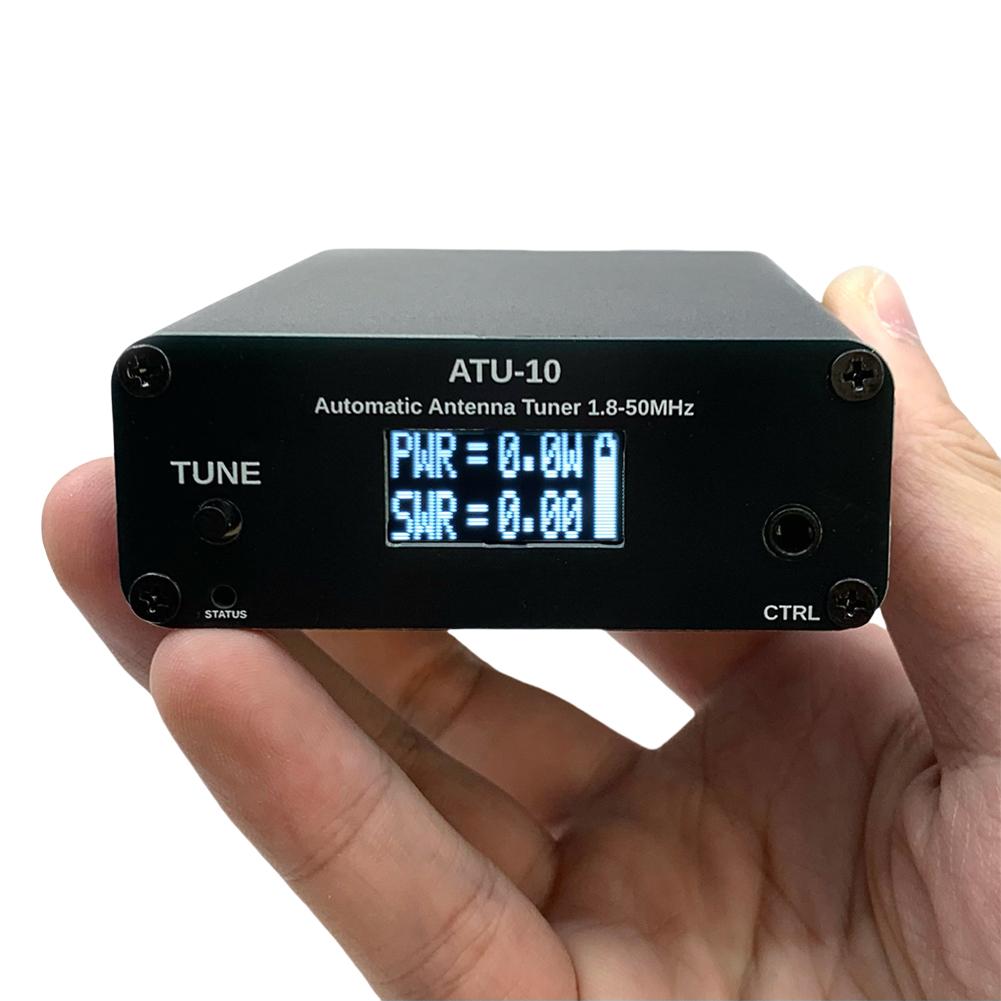 ATU-10 ATU10 QRP Antenna Tuner 1.8-50MHz Automatic Antenna Tuner 0.91 Inch OLED Display