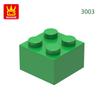 Non-Toxic 77Pcs/Lot 3003 2X2 High 4-Hole Building Blocks Moc Color Parts Compatible With Bricks Diy Children Toy Assembly Gift Box