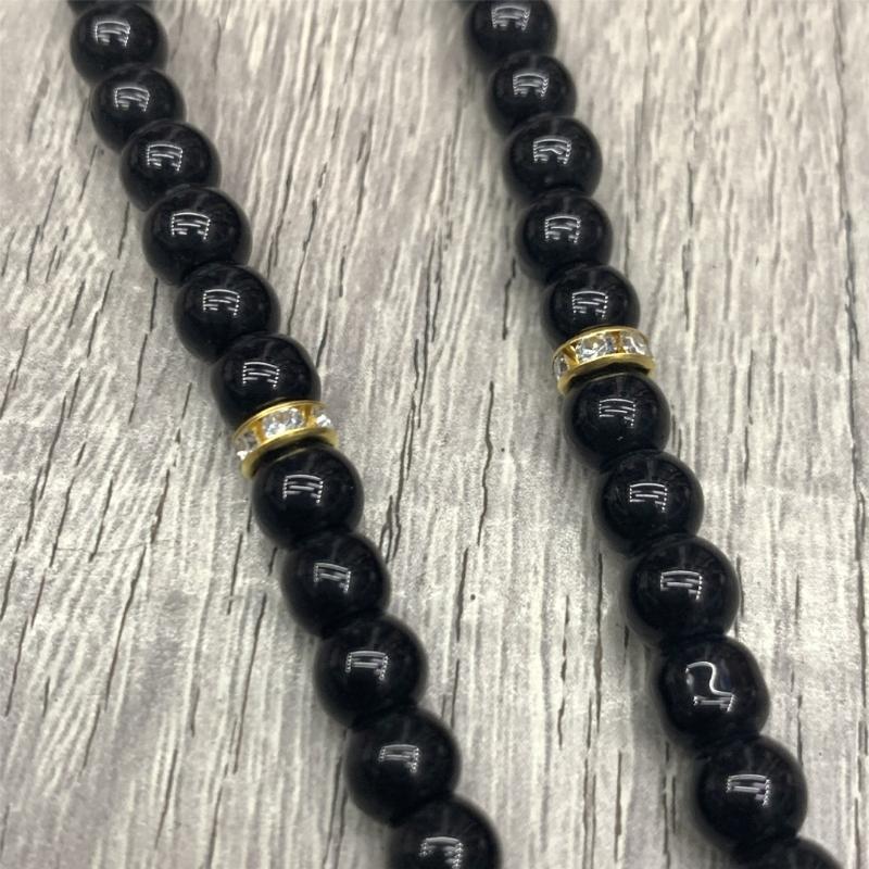 Tasbih Prayer Beads Wrap Bracelets with Counter Tasbih Prayer 99 Worry Beads Misbaha Islamic Allah & Mohammed Rosar