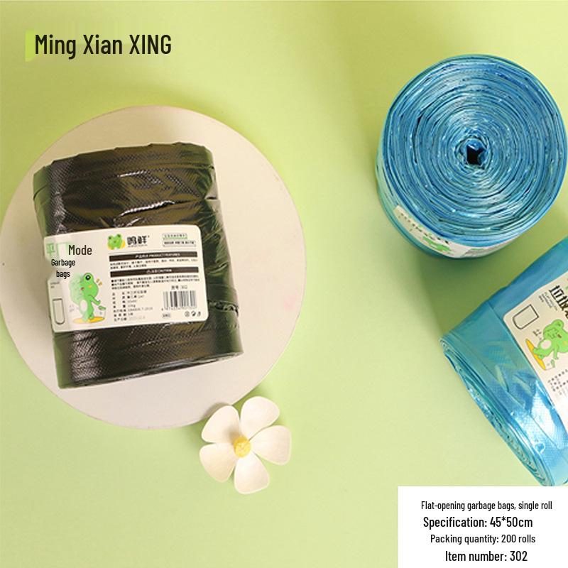Thickened Automatic Closing Handheld Kitchen Garbage Bags for Dorms