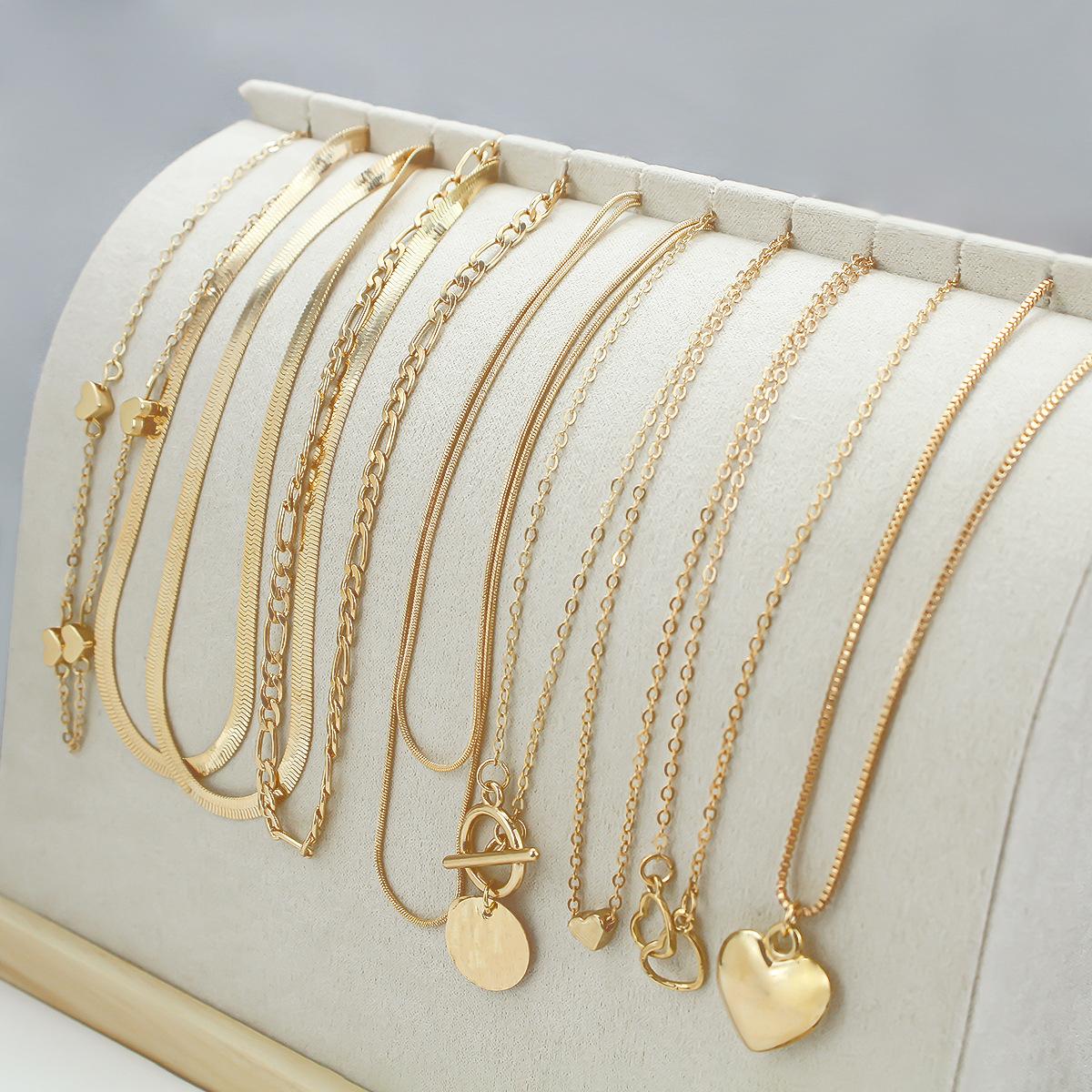 Hot-selling necklace set Fashion versatile jewelry Middle East best-selling pendant collarbone