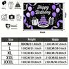 Party Backdrop Birthday Purple Photo Booth Background Front Door Decor
