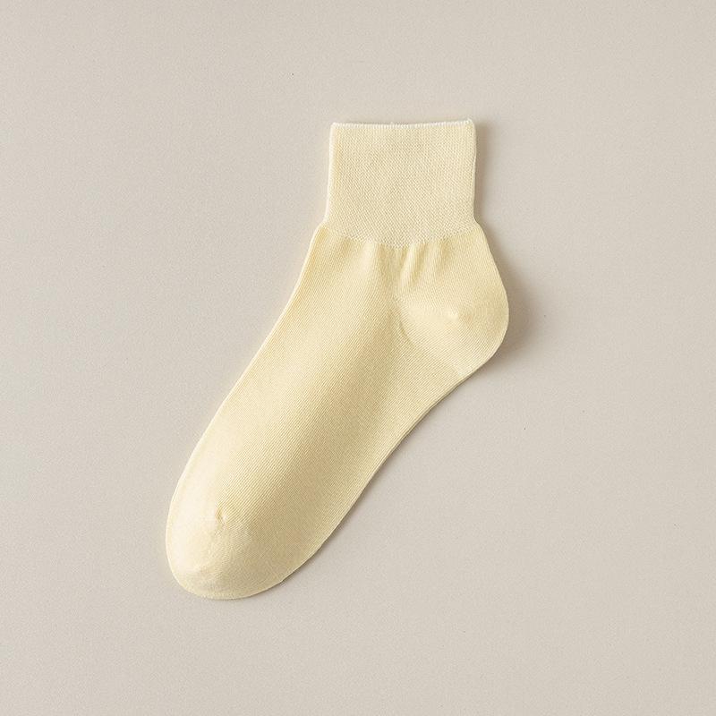 5/1pair Loose-fitting Socks for Women, Mid-calf Socks for The Elderly, Boneless and Traceless Socks, Loose Air-conditioned Socks, Sleeping Socks