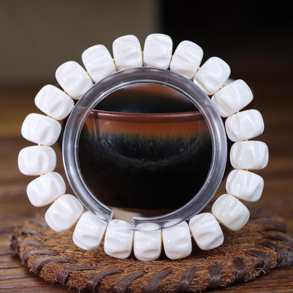 Authentic Antler Carving Wrap-Around Bracelet for Couples