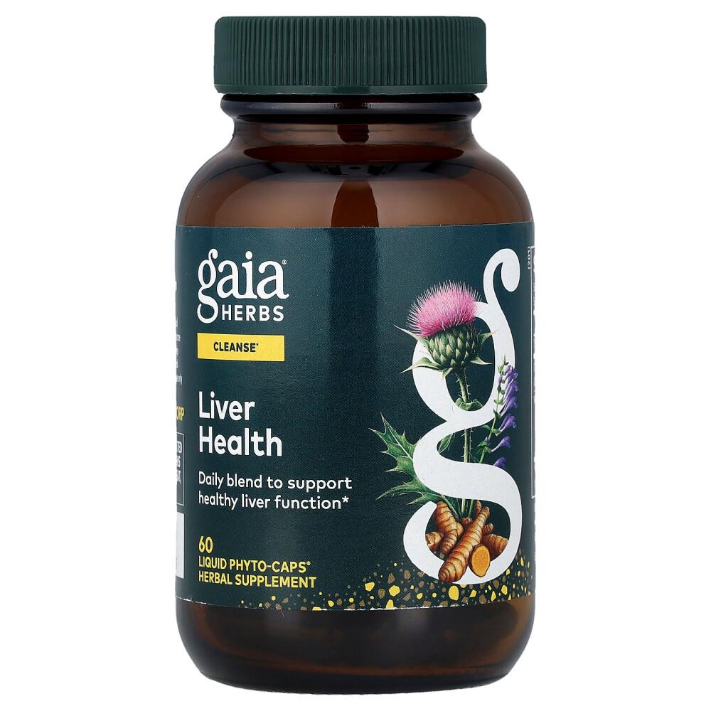 Gaia Herbs Liver Cleanse Vegan Liquid Phyto-Caps, 60 Count