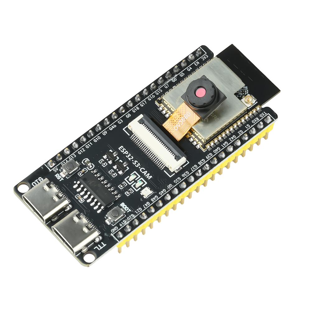 ESP32-S3-CAM OV3660 Camera Module Development Board ESP32-S3 N16R8 WiFi/Bluetooth DIY Smart Car Visual Tracking Core Board CH340
