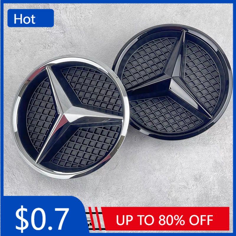 

Car Sticker Grill Badge Grid style Front Emblem for Mercedes benz W205 W212 W213 W204 ML W166 CLA C117 A W176 W177 C W204 E GLK A-W176 2013-2018 чёрный