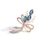 Simple Crystal Brooch Women'S High-End Luxury Alloy Brooch Accessories Silk Scarf Buckle Accessories Women'S Brooch