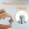 One Pair Zinc Alloy Battery Side Terminal Charging Posts Fit 8mm Positive (+)