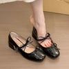 Spring Autumn Women Mary Jane Shoes Fashion Butterfly-knot Shoes Women Casual Low Heel Dress Street Japanese Style Lolita Shoes