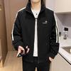Neue Herrenjacke im leichten Luxus-Stil für Frühling und Herbst mit Stehkragen und lässigem Design