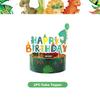 Dinosaur Birthday Decoration Party Supplies Set Cup Plate Tablecloth Dinosaur Balloons Happy Banner Cake Topper for Kids Favors