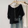 Korean-Style One-Shoulder Batwing Sleeve Summer Top for Women - 2026 Collection