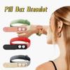360° Rotating Wristband Pill Case Moisture-Proof Waterproof Pill Box Bracelet Sealed with Buckle Pill Container Camping