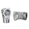 Dryer Vent Kit Magnet Self Alignment Exhaust Pipe Connection Set for Tight Spaces Lint Cleaning 2.6ft 4 Inch Hose