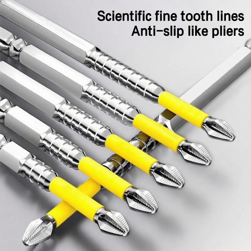 Non-Slip Impact Drill Bit 25/50/65/70/90/150Mm Magnetic Screwdriver Bit Set 1/4 Inch Hexagonal Shank For Electric Drill