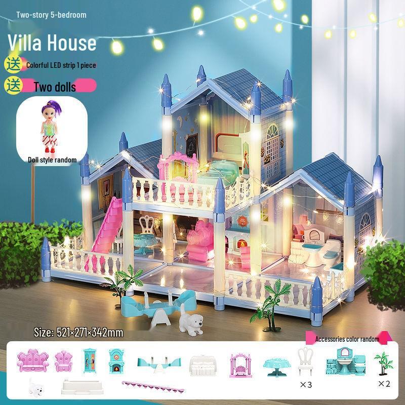 DIY Princess Dollhouse Castle Villa for Girls