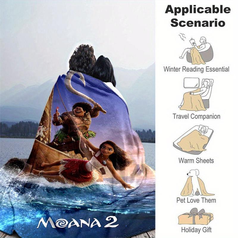 1pc, Moana 2 Movie Poster Blanket Home Decor, Couch Throw, Outdoor Blanket, Gift for Fans, Coverlet Suitable for Bedroom, Living Room