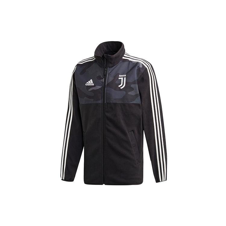 adidas Juventus Soccer/Football Sports Stand Collar Jacket Black Men s EC6291 S