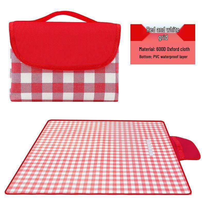Waterproof Outdoor Picnic Mat: Thickened, Portable, Moisture-Proof Canvas for Camping, Beach, or Lawn Use