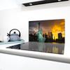 Szklana płyta ochronna na kuchenkę 90x52 Miasto