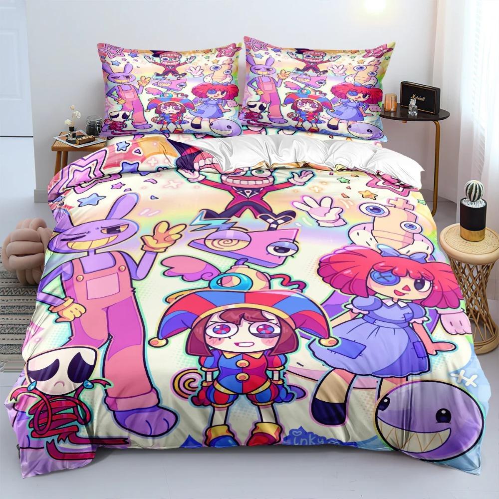 Amazing Digital Circus 3D Printed Duvet Case Pillowcase Bedding Set Twin Full King For Kids Adults Bedroom