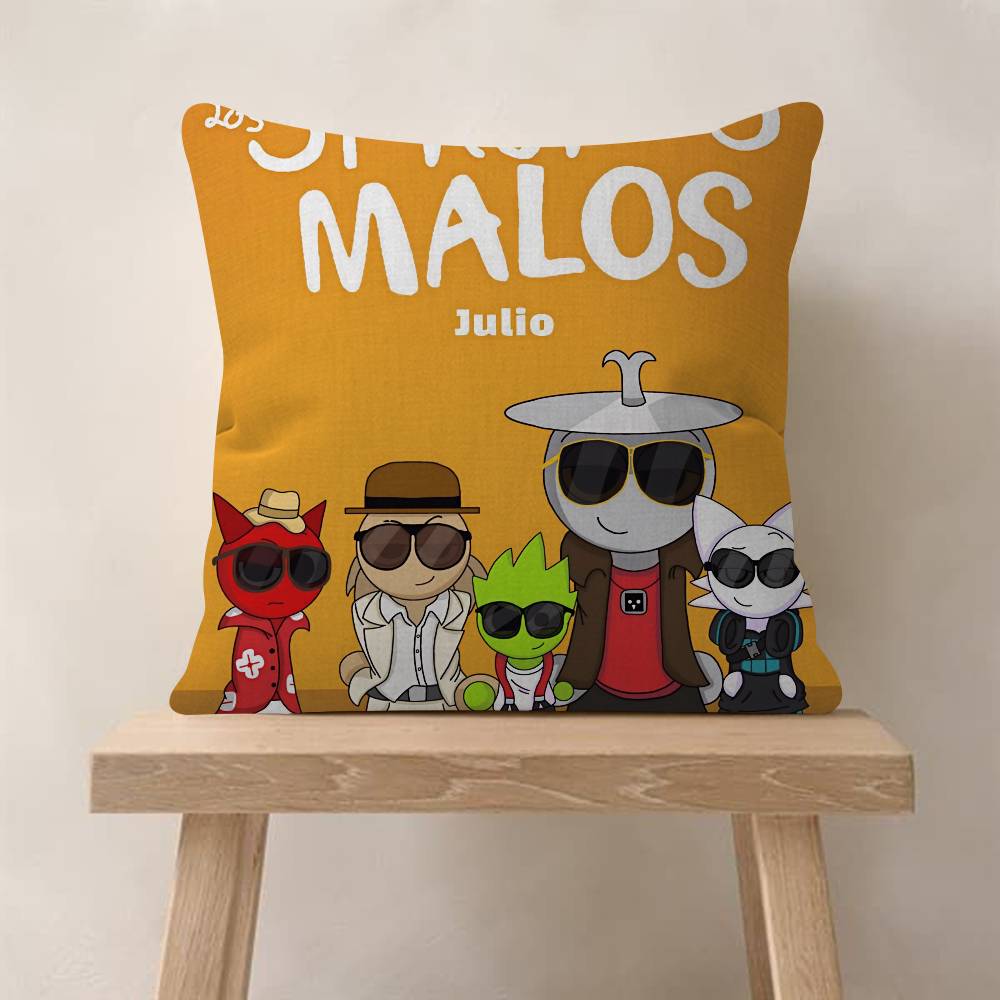 Game SSprunki Fun Personalized Pillow Dust Cover Bedroom Kids Party Decoration Pillowcase Birthday Children Gift