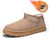 Snow boots fleece thickened non-slip bread shoes winter new outdoor middle help warm thick-soled cotton shoes short boots