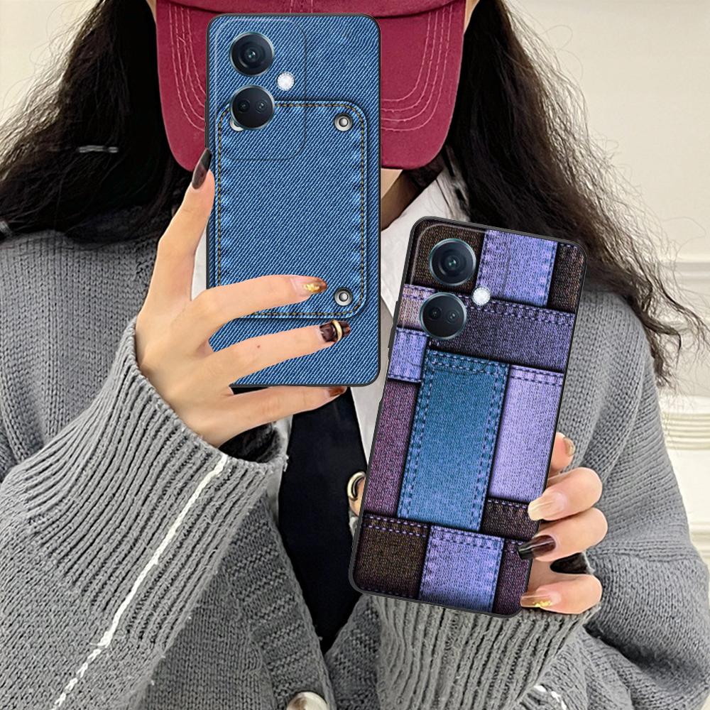 Jeans Texture Mobile Phone Case for OPPO Find X9 X8 X7 X6 X5 X3 X2 Plus S Pro Ultra Lite Colorful Printing Cover Luxury Cover