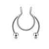 Unisex Fake Diaphragm Gifts Colorful Nose Ring Jewelry Stainless Steel Nose Ring Clip Homosexual Only 1pcs