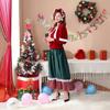Japanese Party Christmas Queen, Christmas Dress, Christmas Costume, Long Dress Christmas Party Uniform