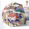 1pc Chibi Characters Outdoor Umbrella - Automatic Opening/Closing, Portable 3-Fold Design, 8-Rib Iron Frame, Perfect Gift for Fans, Travelers, Da