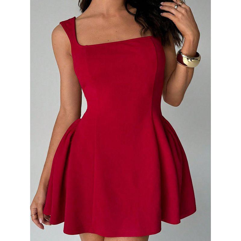 Sleeveless Sleeveless Vest and Camisole Skirt Sleeveless Vest Suspender Skirt Women