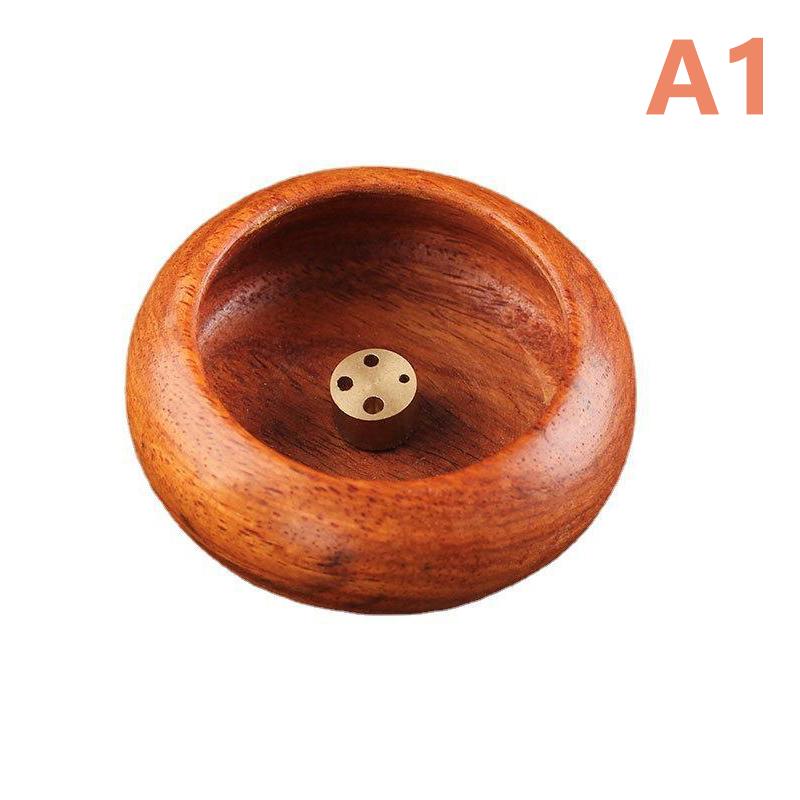 Vintage Wooden Bowl Incense Holder Rosewood Burner Stick Censer Various Sizes Home Decor Aromatherapy Yoga Meditation Zen