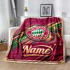 Bayern Munich Stadium Night Personalized Name Blanket Throw Customizable Blanket Warmthful Decor for Nap Couch Livingroom Chair Four Seasons Universal