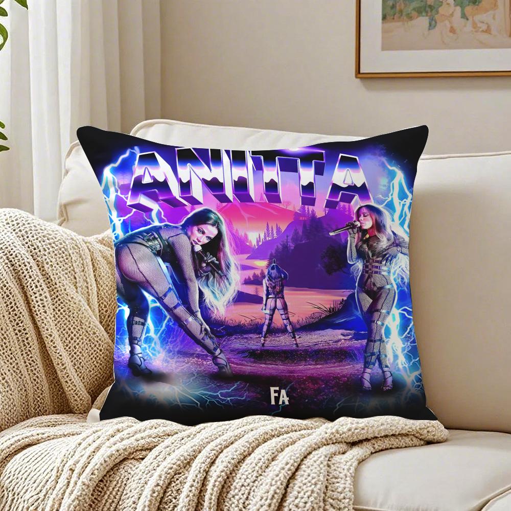 singer energetic AAnitta Cushion Cover Pillowcase Antidustmite living Room Sofa Decor Cushion Room
