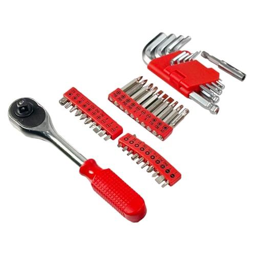 HANTINSTINA 237-Piece Home Tool Set, Includes Motorcycle and Automotive Repair Tools, DIY Tools, Compact Construction Kit, Complete Mini Tool Set for
