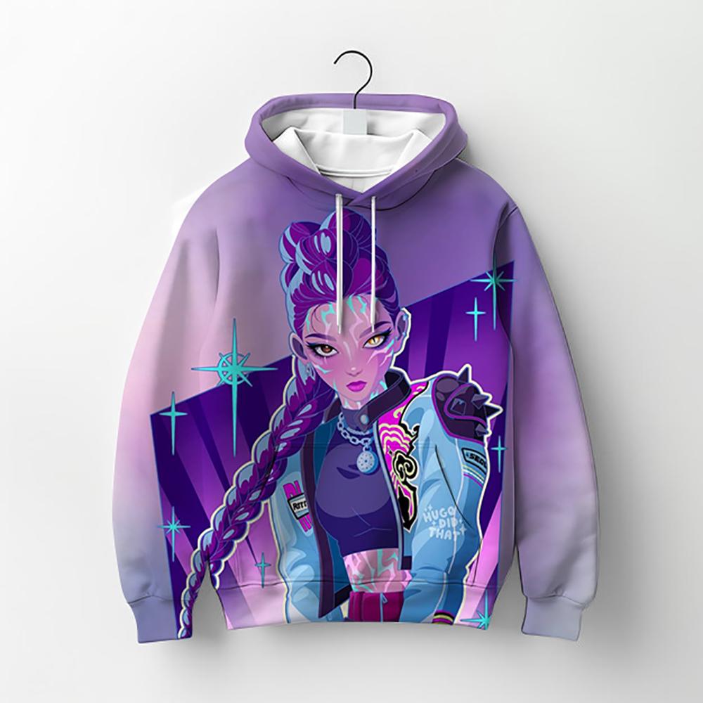 Girls' Clothing KPop 'Devil Hunter' Sweatshirt Fashion Casual Pullover New Movie Kids Hoodie