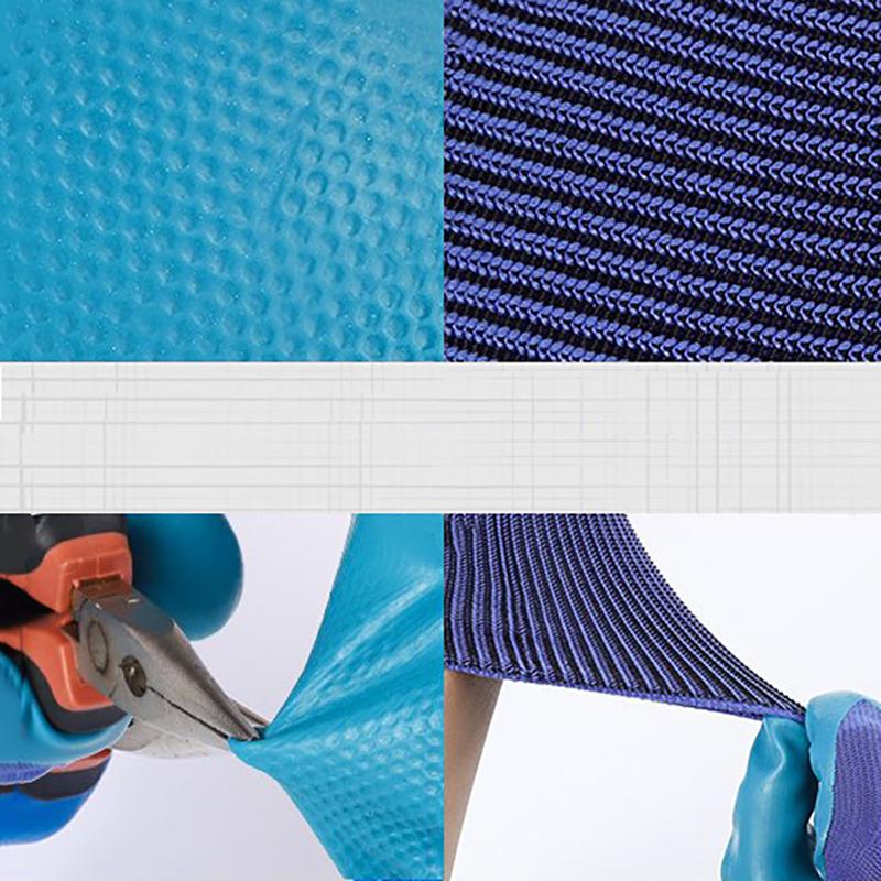 Working Gloves Polyester Grey Latex Glove Wostar Protective For Work Garden Durable Non-Slip Waterproof Gardening Gloves