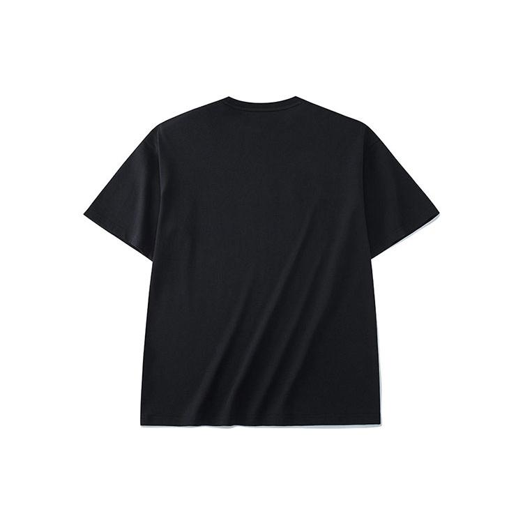ANTA Life Collection T Shirts Unisex Black Crew Neck Moderate Straight Fit 952228114-2