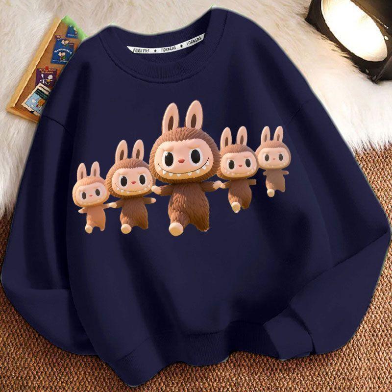 Children's Casual Round-neck Sweatshirt, Fashionable Long-sleeved Sweatshirt for Boys and Girls In Spring and Autumn